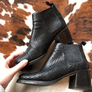 Cole Haan woven booties